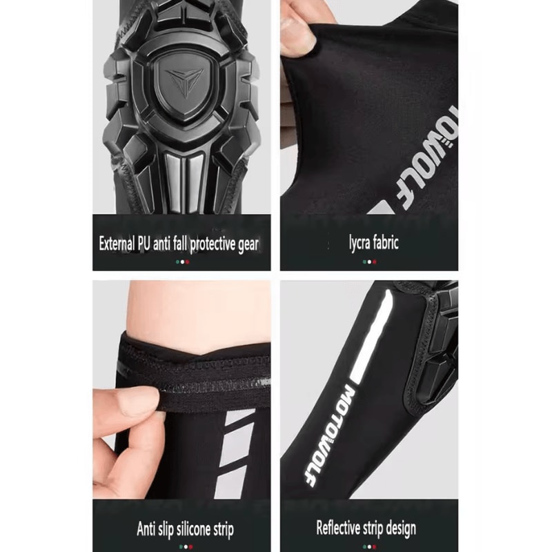 MOTOWOLF Summer Motorcycle Elbow Pads MTB Motocross Cycling Protection Gear 4