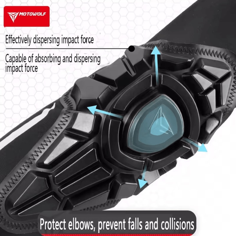 MOTOWOLF Summer Motorcycle Elbow Pads MTB Motocross Cycling Protection Gear 1