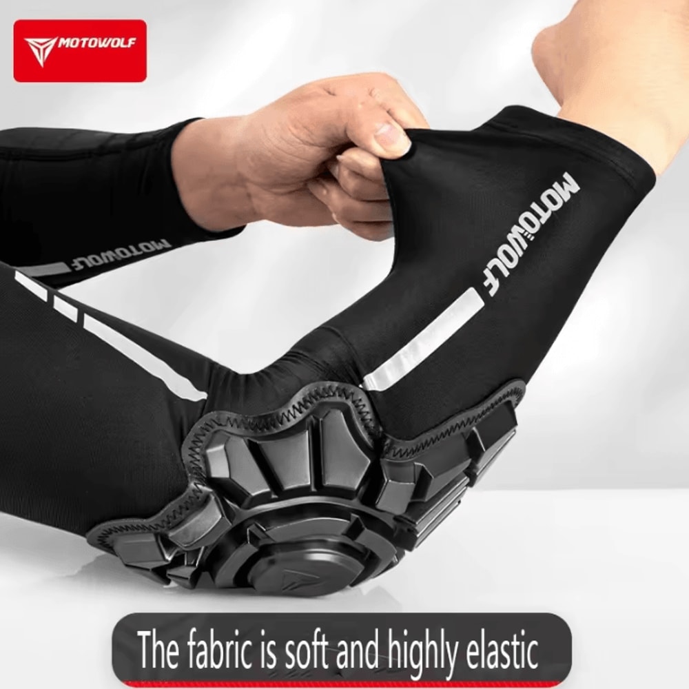 MOTOWOLF Summer Motorcycle Elbow Pads MTB Motocross Cycling Protection Gear 2