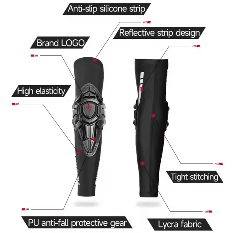 MOTOWOLF Summer Motorcycle Elbow Pads MTB Motocross Cycling Protection Gear 3