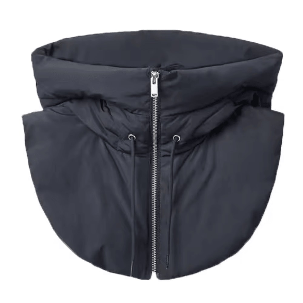 Ultralight Down Hooded Hat With Removable Neck Scarf Balaclava Cold Weather Headgear For Women 3