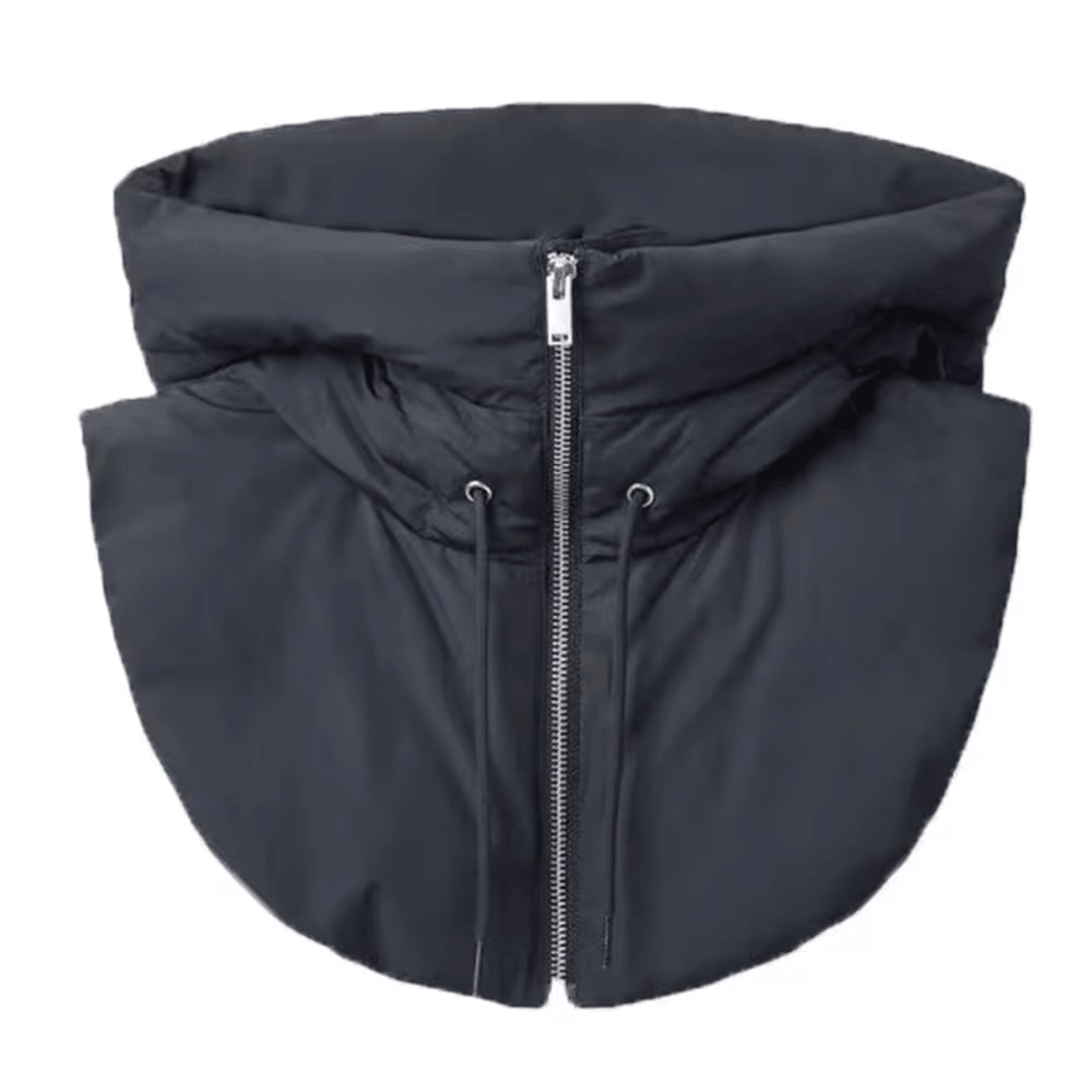 Ultralight Down Hooded Hat With Removable Neck Scarf Balaclava Cold Weather Headgear For Women 7