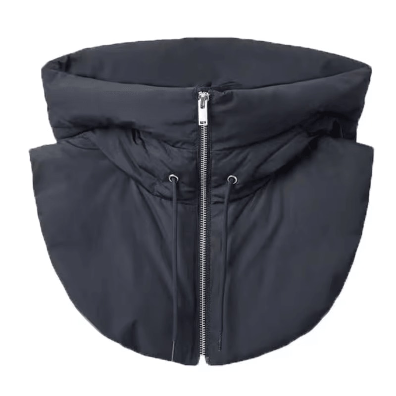 Ultralight Down Hooded Hat With Removable Neck Scarf Balaclava Cold Weather Headgear For Women 7