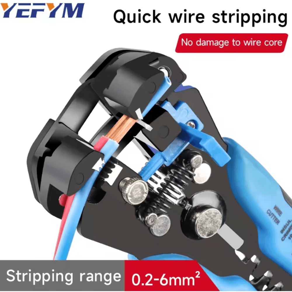 7Inch Automatic Wire Stripper Multifunctional Cable Cutter Pliers Electrical Wire Stripping Cutti 0