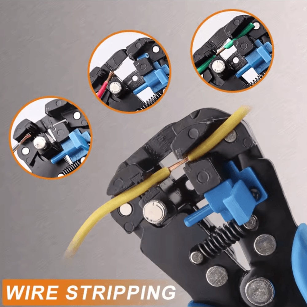 7Inch Automatic Wire Stripper Multifunctional Cable Cutter Pliers Electrical Wire Stripping Cutti 4