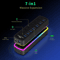 RGB USB 30 Hub 7Port With Individual OnOff Switches High Speed USB Extension Docking Station 1