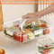 8Grid Divided Food Storage Box With Lid Refrigerated Snack Fruit Organizer 1
