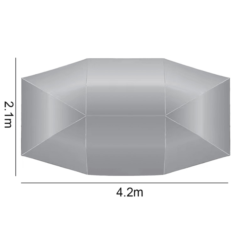 Folded Waterproof Car Umbrella Cover Portable Carport Tent For Outdoor Protection 5