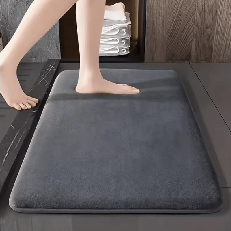 Absorbent Floor Mat Non Slip Bath Mat Anti Slip Coral Velvet Bathroom Floor Mat Door Mat Home Decor 10