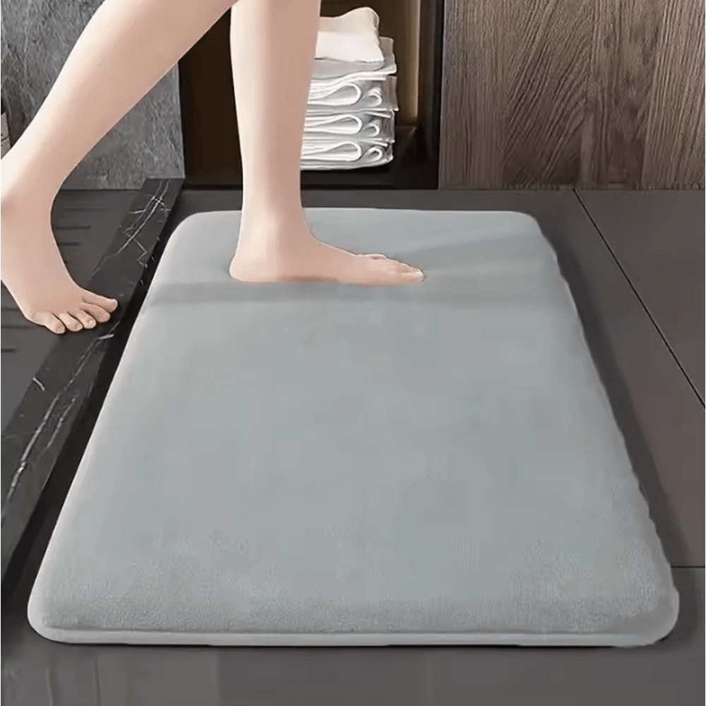 Absorbent Floor Mat Non Slip Bath Mat Anti Slip Coral Velvet Bathroom Floor Mat Door Mat Home Decor 11