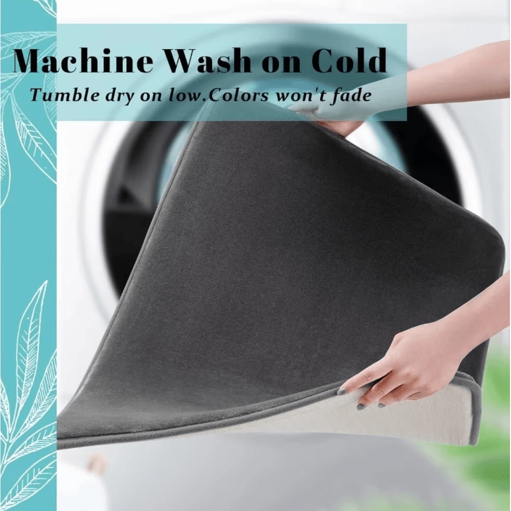 Absorbent Floor Mat Non Slip Bath Mat Anti Slip Coral Velvet Bathroom Floor Mat Door Mat Home Decor 3