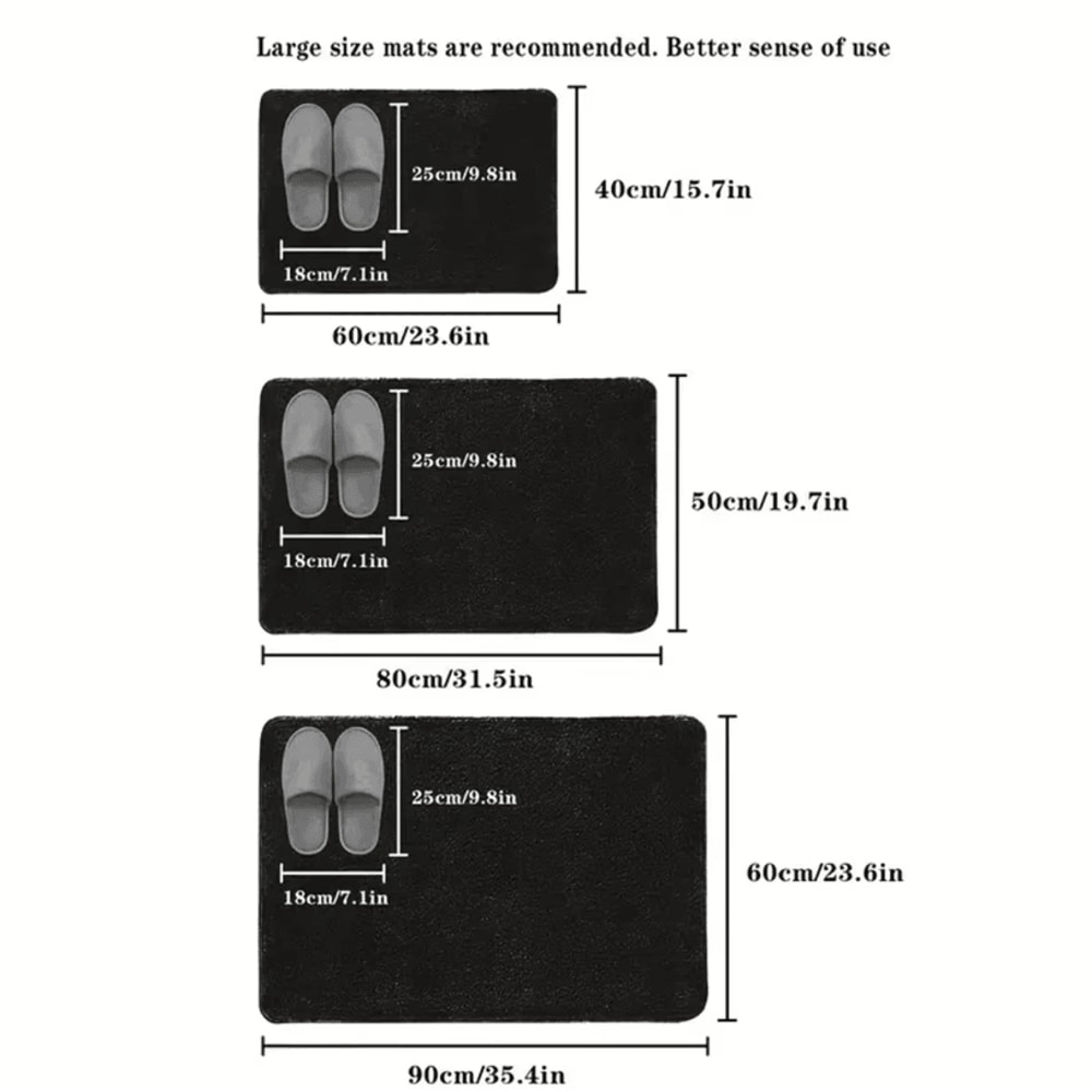 Absorbent Floor Mat Non Slip Bath Mat Anti Slip Coral Velvet Bathroom Floor Mat Door Mat Home Decor 4