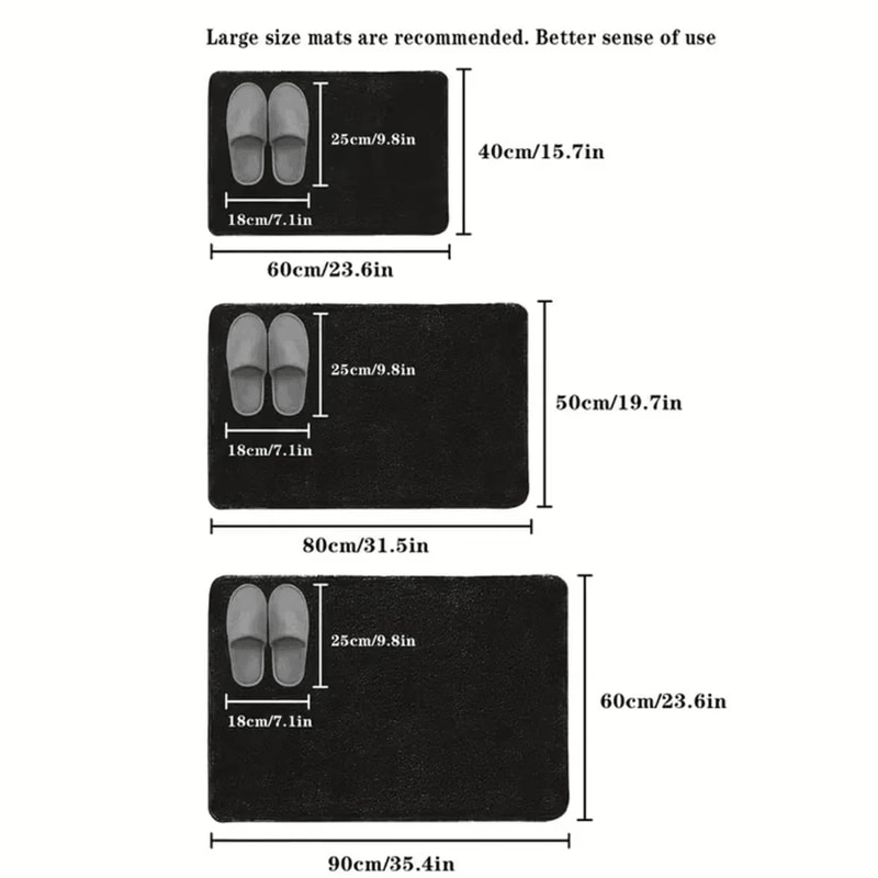 Absorbent Floor Mat Non Slip Bath Mat Anti Slip Coral Velvet Bathroom Floor Mat Door Mat Home Decor 4