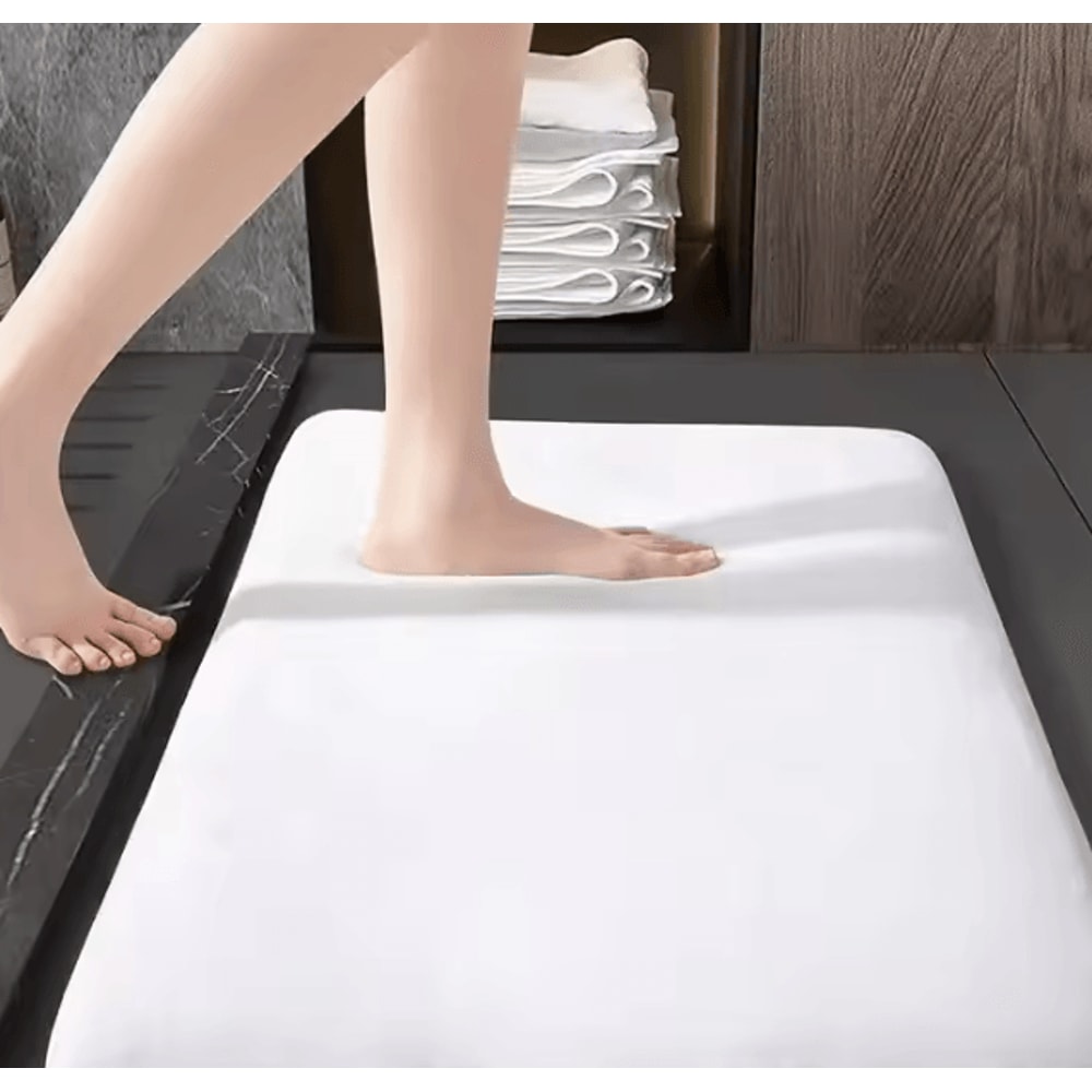 Absorbent Floor Mat Non Slip Bath Mat Anti Slip Coral Velvet Bathroom Floor Mat Door Mat Home Decor 6