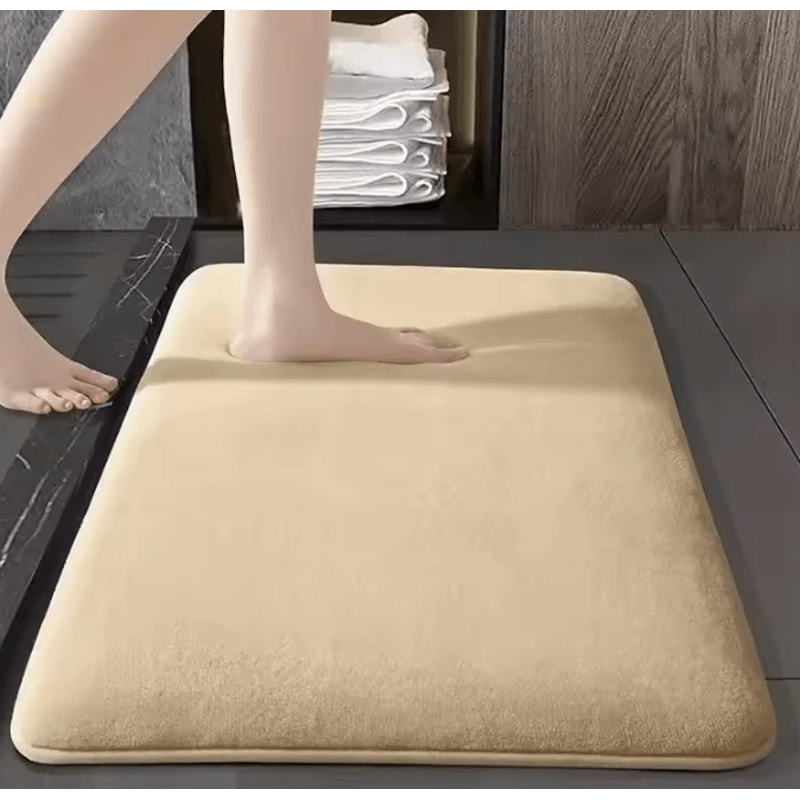 Absorbent Floor Mat Non Slip Bath Mat Anti Slip Coral Velvet Bathroom Floor Mat Door Mat Home Decor 7