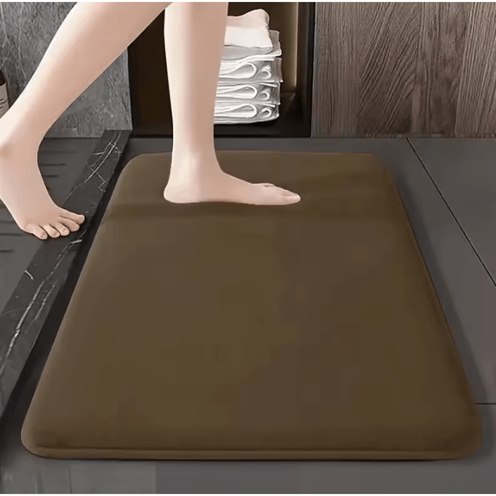 Absorbent Floor Mat Non Slip Bath Mat Anti Slip Coral Velvet Bathroom Floor Mat Door Mat Home Decor 8