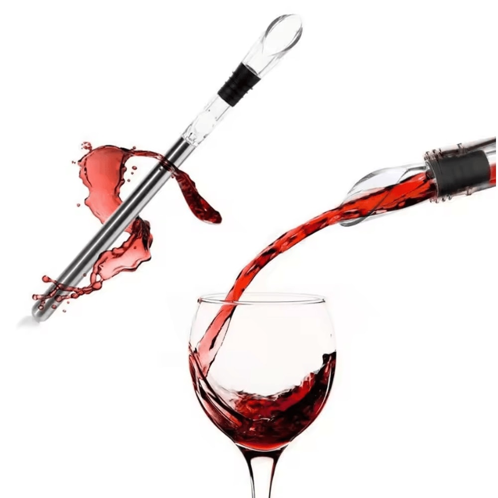 Rapid Iceless Ice Wine Chiller Stick Stainless Steel Wine Bottle Cooler Pourer 1