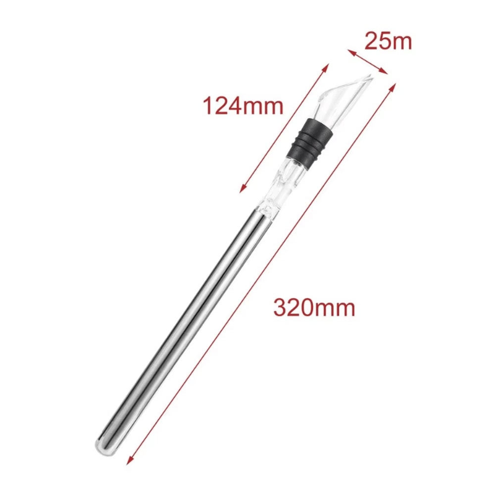 Rapid Iceless Ice Wine Chiller Stick Stainless Steel Wine Bottle Cooler Pourer 4