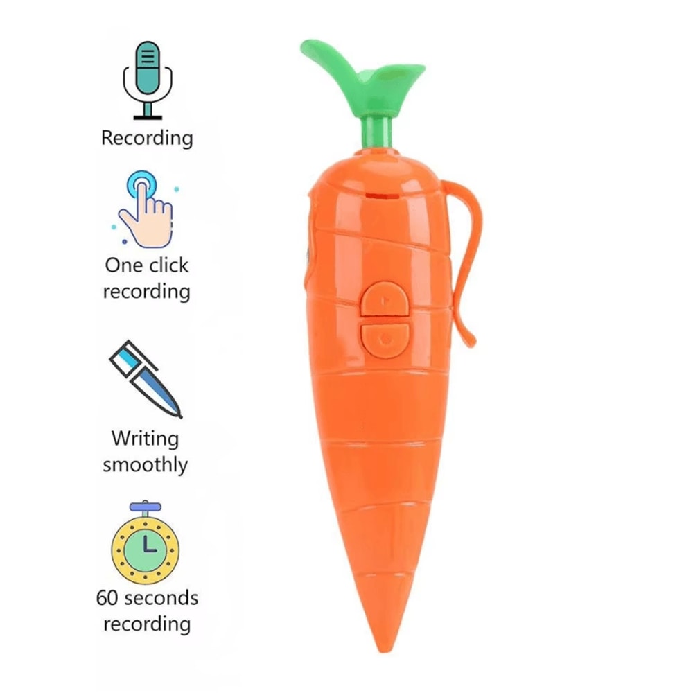 Judy Nick Multifunction Voice Recorder Pen CarrotStyle Electronic Recording Writing Gadget 5
