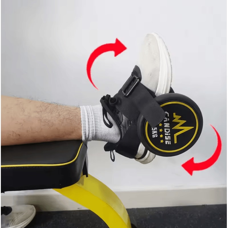 Adjustable Dumbbell Ankle Strap Trainer Leg Muscle Strengthener For Calves Shins 2