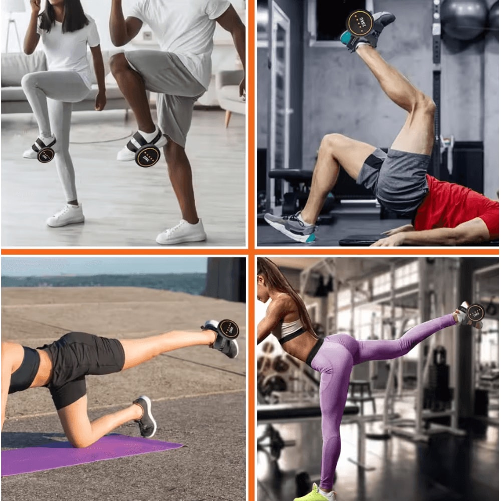 Adjustable Dumbbell Ankle Strap Trainer Leg Muscle Strengthener For Calves Shins 3