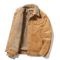 Korean Fashion Mens Winter Jacket Warm Casual Parka With Plush Velvet Corduroy 8