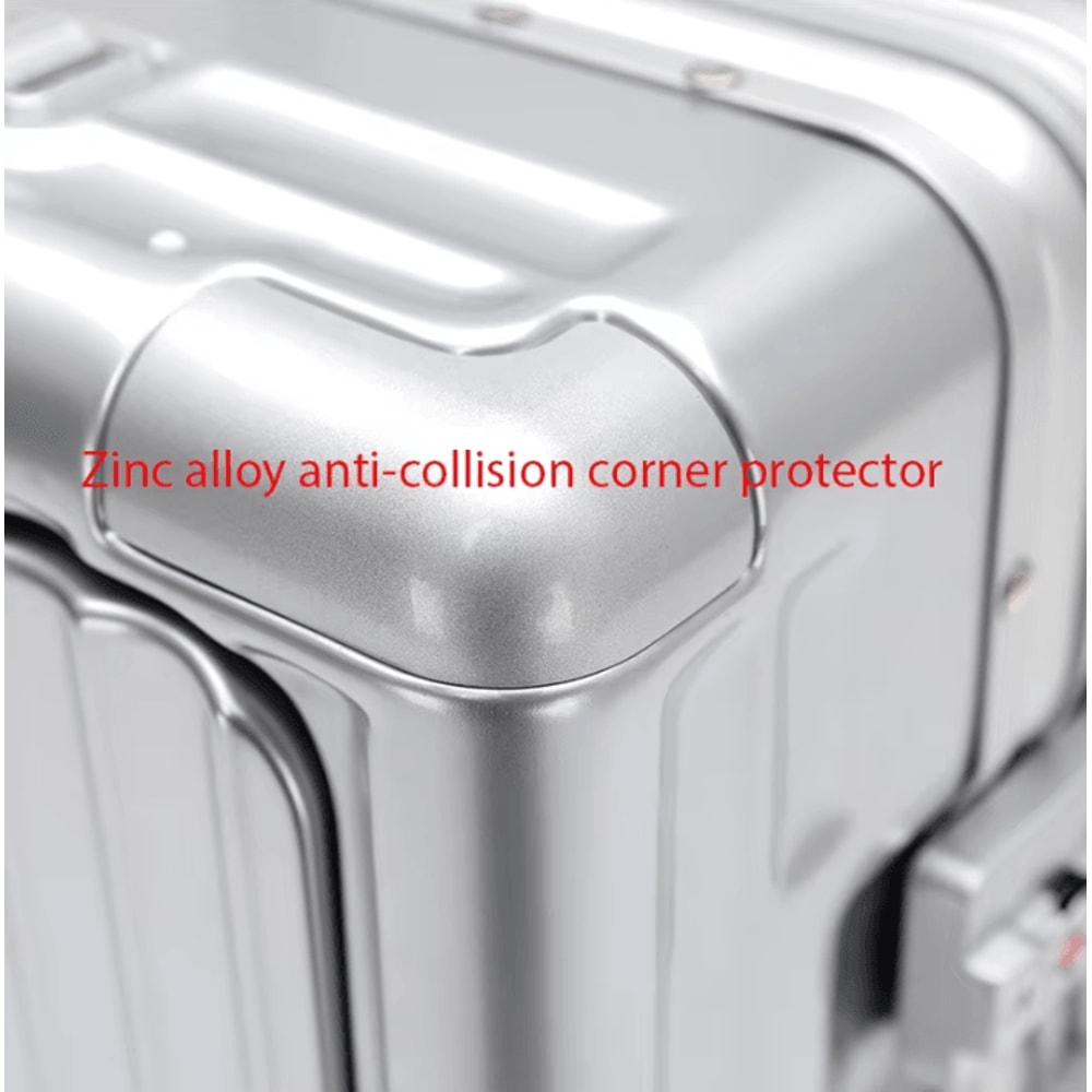 20Inch 500mm Aluminum Frame Functional Trolley Suitcase ShockAbsorbing USB Charging MultiFeature 4
