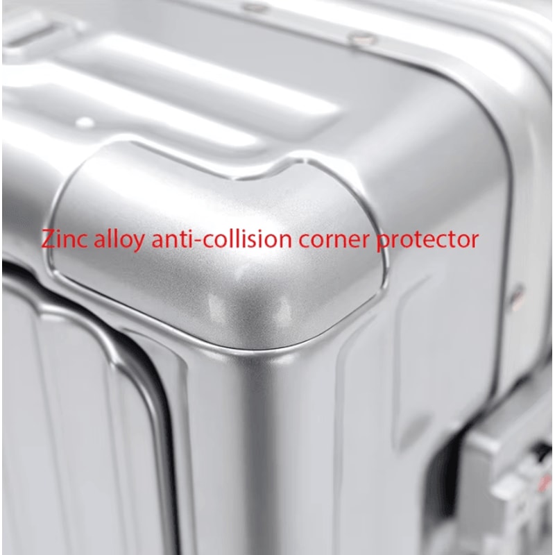 20Inch 500mm Aluminum Frame Functional Trolley Suitcase ShockAbsorbing USB Charging MultiFeature 4