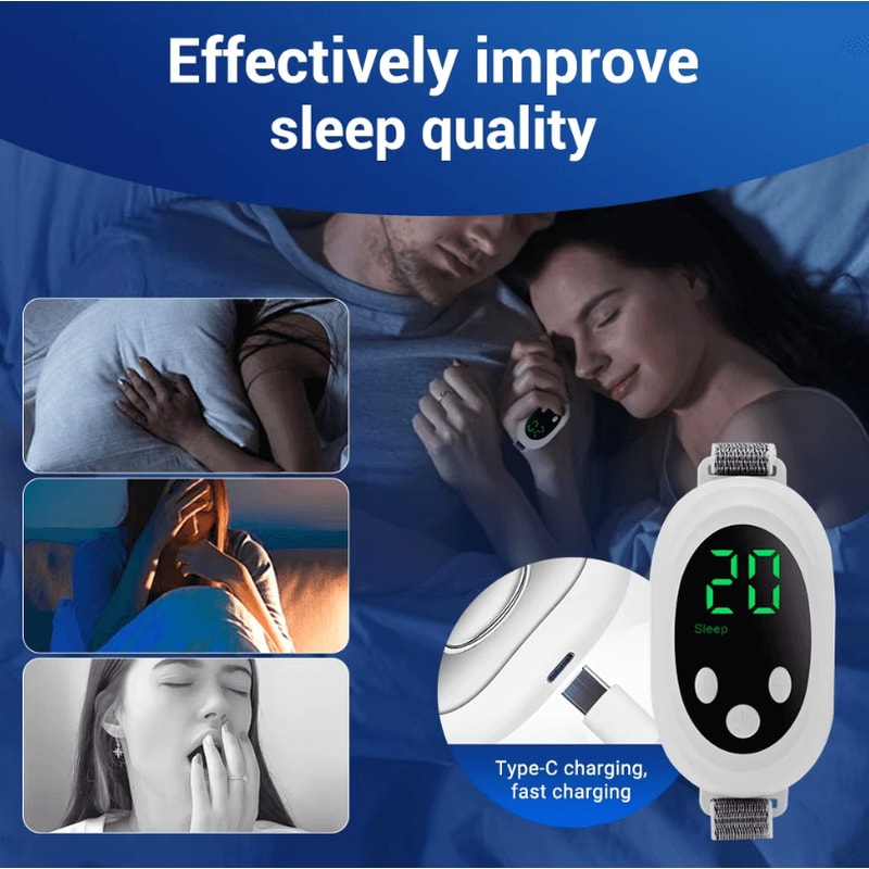 Microcurrent EMS Sleep Aid Device Sleep Instrument For Insomnia Stress Relief Palm Massager 3