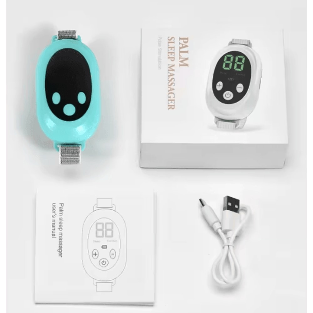 Microcurrent EMS Sleep Aid Device Sleep Instrument For Insomnia Stress Relief Palm Massager 6
