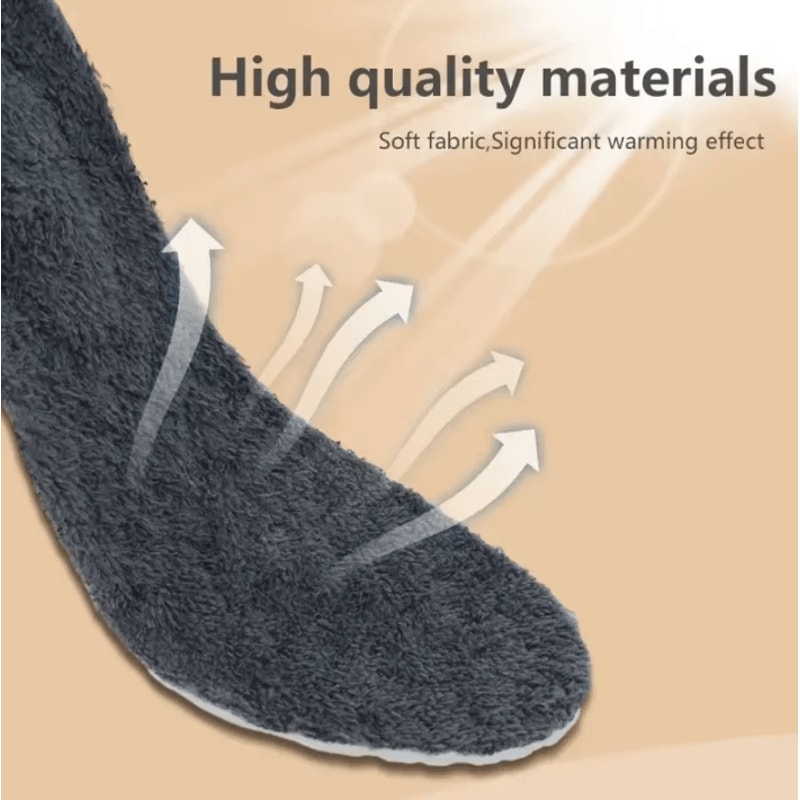 2pcs SelfHeated Thermal Insoles Winter Warm Memory Foam Shoe Pads For Men Women 4