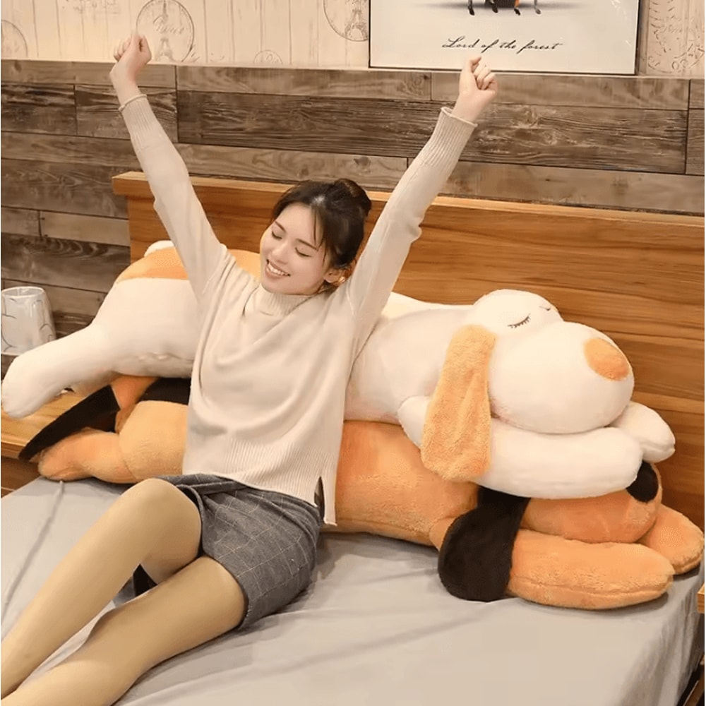 Giant Cute Dog Plush Pillow Super Soft Down Cotton Stuffed Pet Doll Sleep Pillow 4