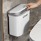 1216L Wall Mounted Press Type Trash Can Bathroom Kitchen Garbage Bin With Lid 0