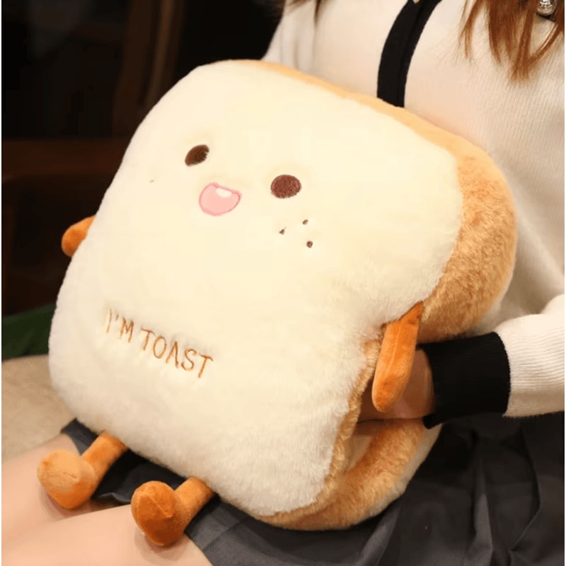 14Inch Plush Bread Pillow Soft Toast Simulation Food Doll Cushion Cute Kids Toy Gift 3