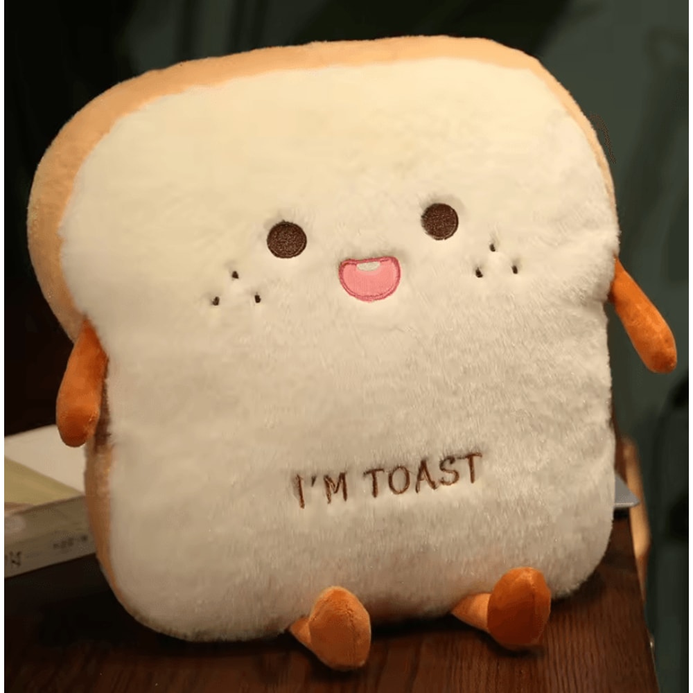 14Inch Plush Bread Pillow Soft Toast Simulation Food Doll Cushion Cute Kids Toy Gift 4