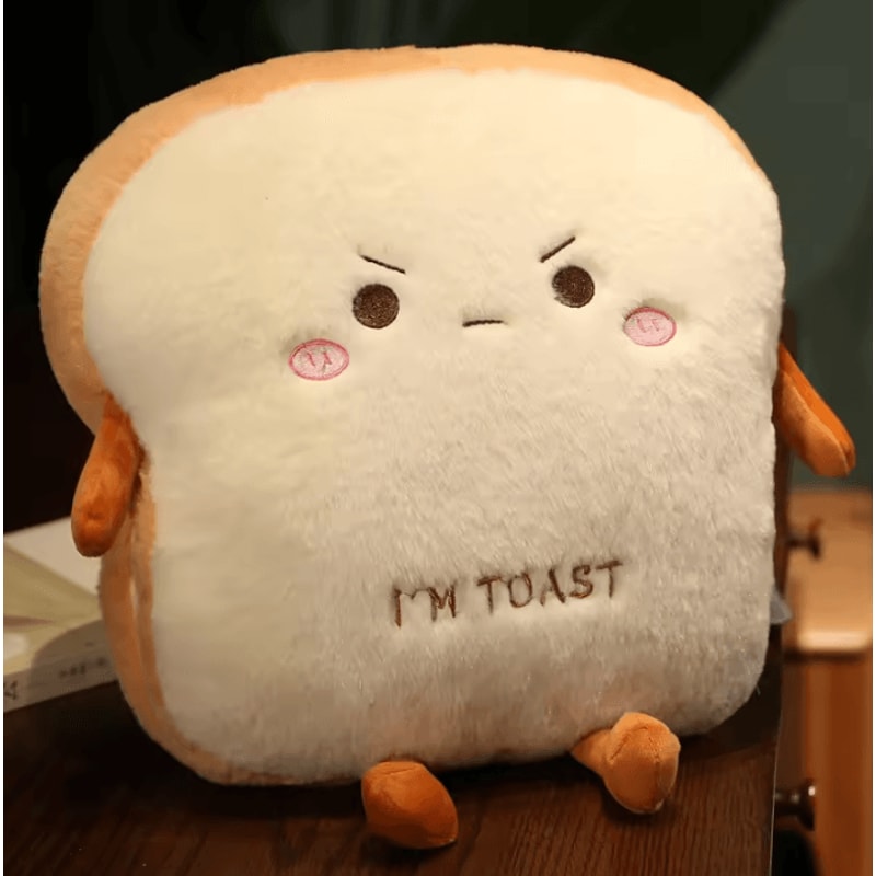 14Inch Plush Bread Pillow Soft Toast Simulation Food Doll Cushion Cute Kids Toy Gift 5