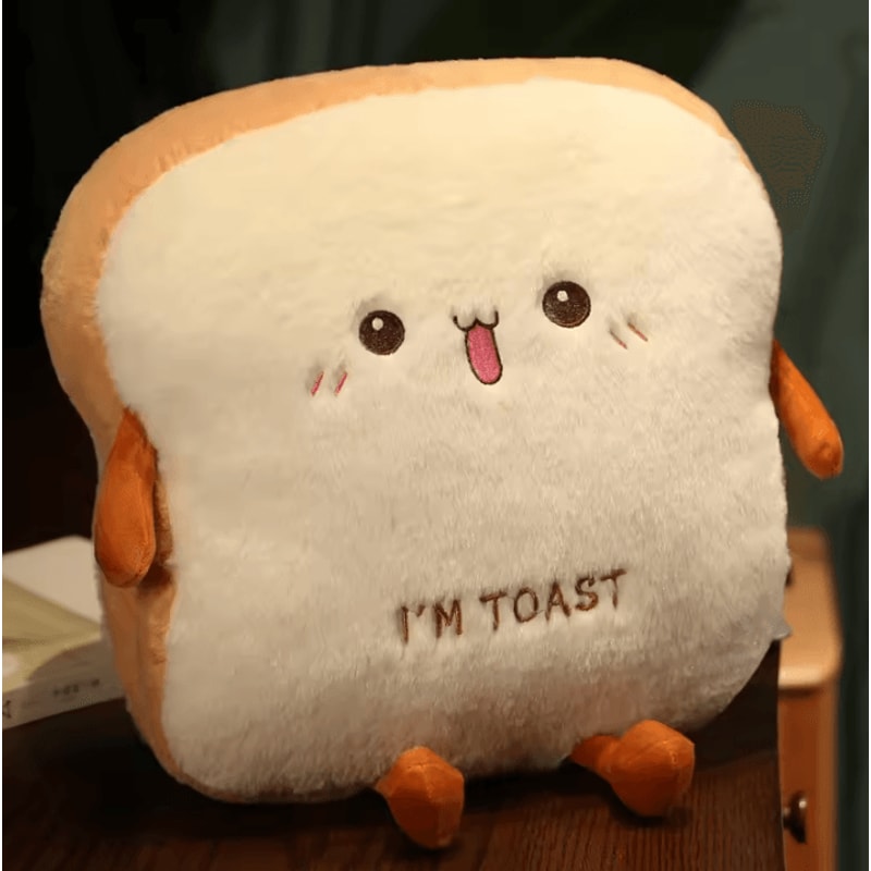 14Inch Plush Bread Pillow Soft Toast Simulation Food Doll Cushion Cute Kids Toy Gift 6