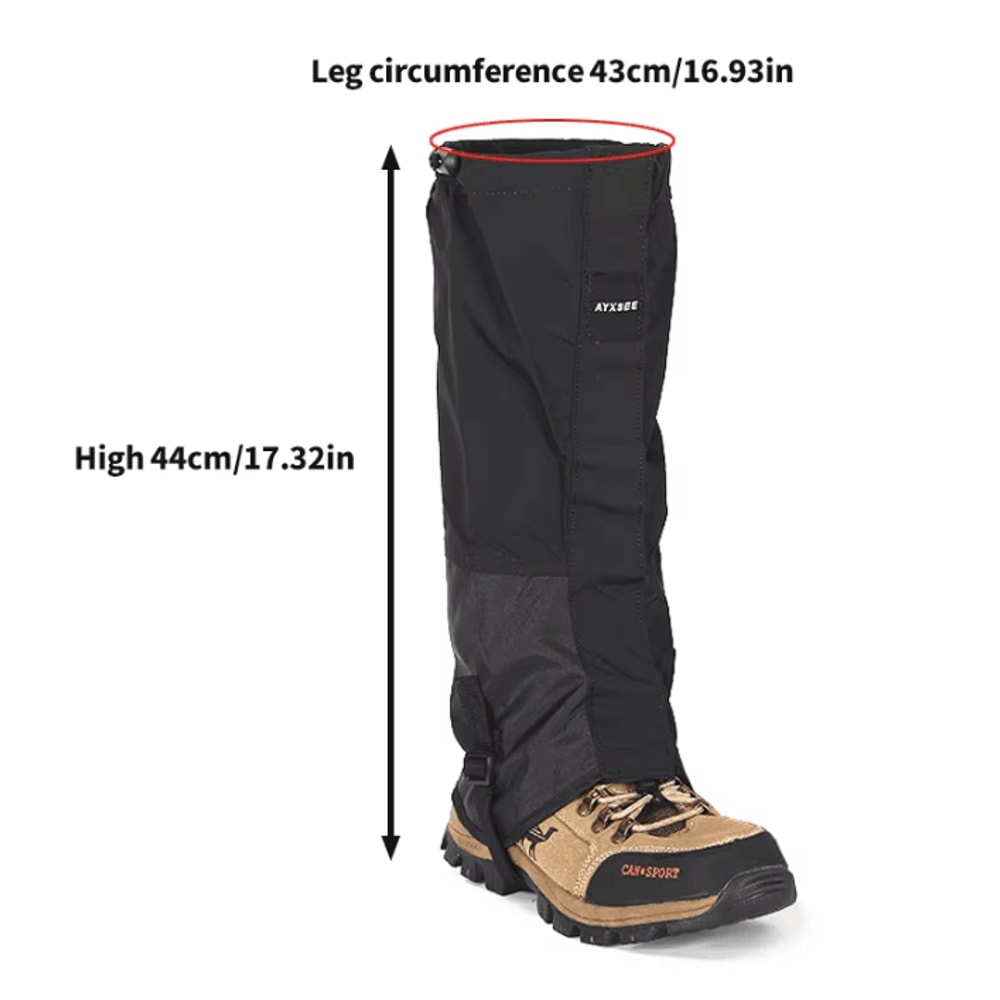 1732Inch Waterproof Leg Gaiters Adjustable Hiking Winter Ski Leg Covers For Men Women 3