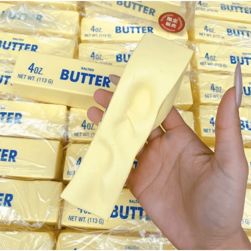 Soft Slow Rebound Butter Stick Fidget Toy Realistic Squeezing Decompression Sensory Toy 3