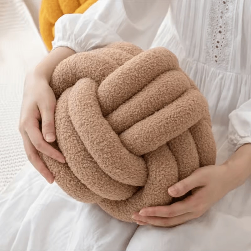 KnotEase Aesthetic Knot Globe Cushion Soft Nordic Decorative Pillow For Sofa Home 4