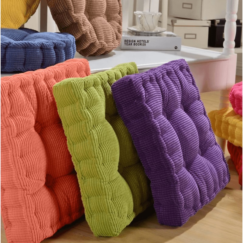 ZenSquare 16x16Inch Floor Cushion Thick Meditation Seating Pillow For Yoga Chair Floor Comfort 0