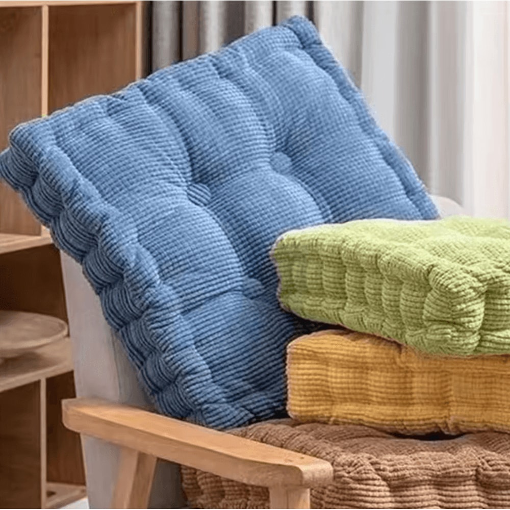 ZenSquare 16x16Inch Floor Cushion Thick Meditation Seating Pillow For Yoga Chair Floor Comfort 3