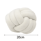 KnotCuddle 8x8Inch Knotted Ball Throw Pillow UltraSoft HandWoven Plush Cushion For Sofa Bedroom 5