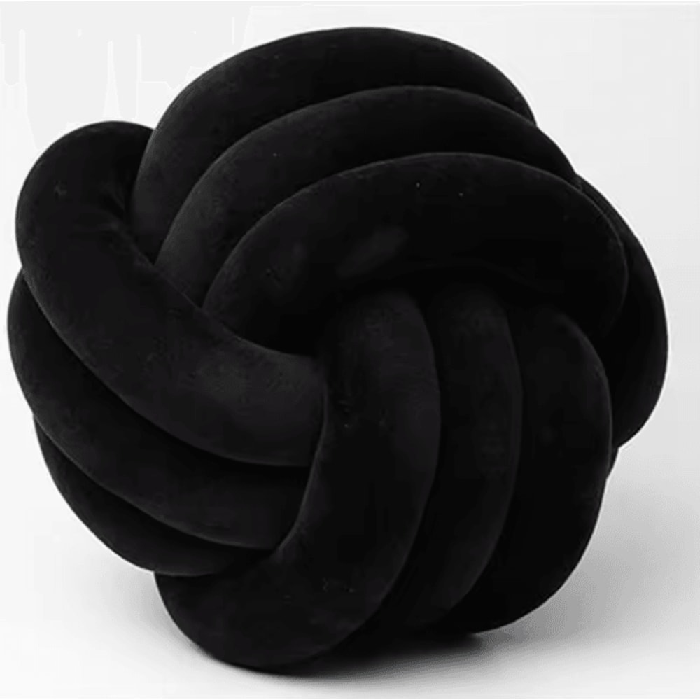LilacKnot Aesthetic Knot Globe Cushion Nordic Plush Decorative Pillow For Sofa Bedroom 11