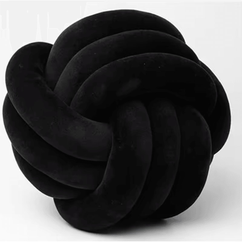 LilacKnot Aesthetic Knot Globe Cushion Nordic Plush Decorative Pillow For Sofa Bedroom 11