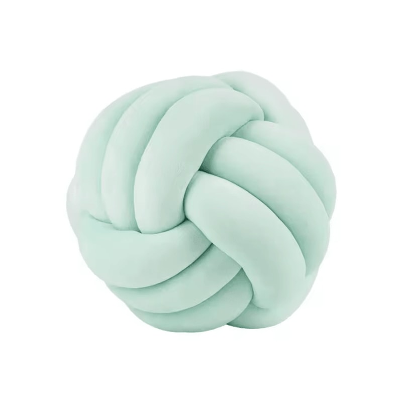 LilacKnot Aesthetic Knot Globe Cushion Nordic Plush Decorative Pillow For Sofa Bedroom 17