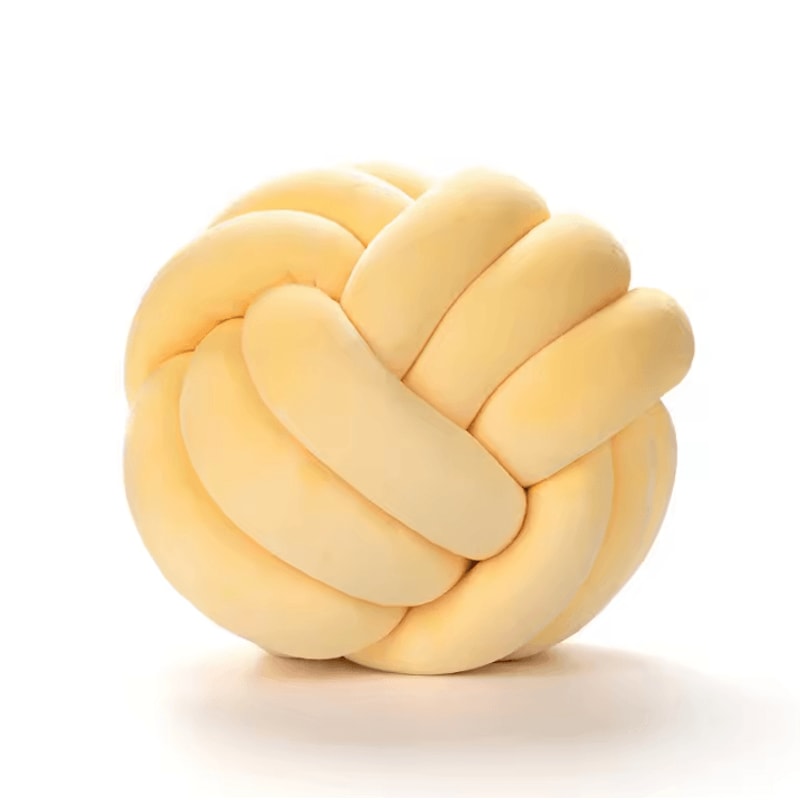 LilacKnot Aesthetic Knot Globe Cushion Nordic Plush Decorative Pillow For Sofa Bedroom 20