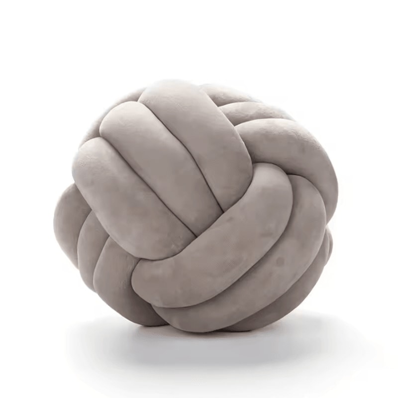 LilacKnot Aesthetic Knot Globe Cushion Nordic Plush Decorative Pillow For Sofa Bedroom 21