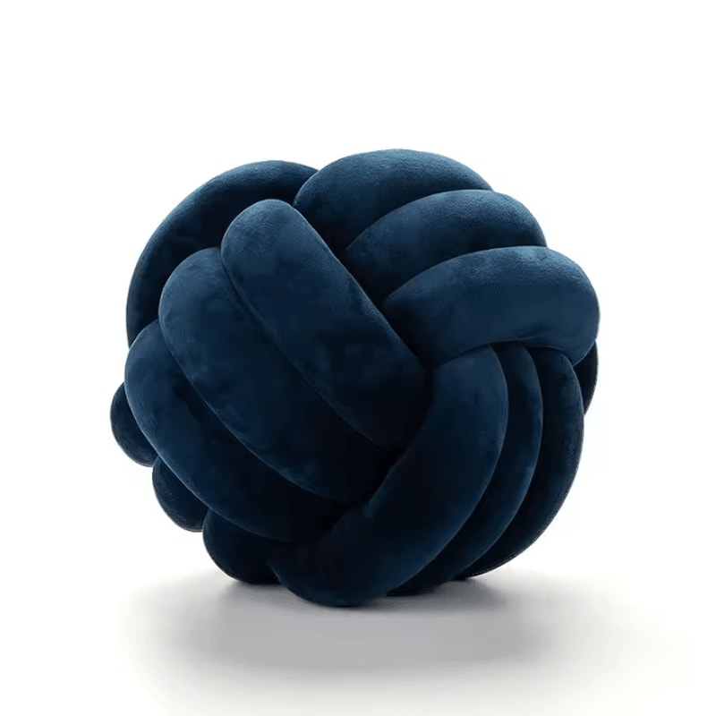 LilacKnot Aesthetic Knot Globe Cushion Nordic Plush Decorative Pillow For Sofa Bedroom 24