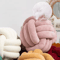 KnotPlay Woven Knotted Ball Pillow Plush Backrest Cushion For Gaming Chair Sofa Home Decor 1